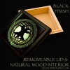 CELTIC TREE OF LIFE by jen delyth Keep Sake Box Removeable Lid - black