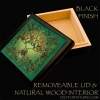 CELTIC TREE SONG by jen delyth Keep Sake Box REMOVEABLE LID BLACK