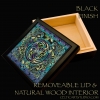 Celtic Weavers by Jen Delyth Black Box Removeable Lid 
