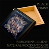 WOLF MOON by jen delyth Keep Sake Box REMOVEABLE BLACK