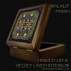 Wise Women Walnut Velvet Lined Box by Jen Delyth