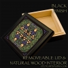 Wise Women Black Removeable Lid Box by Jen Delyth
