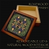 Wise Women Rosewood Removeable Lid Box by Jen Delyth
