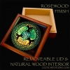 YGGDRASIL - Celtic World Tree Keep Sake Box Removeable Rosewood