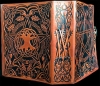 Celtic Tree of Life - Earth Pentacle Leather Journal by Jen Delyth