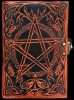 Front  Earth Pentacle Leather Journal by Jen Delyth