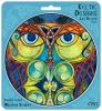 OWL decal Celtic Art by Jen Delyth