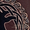 Celtic Tree of Life Chocolate bella  tshirt by jen delyth detail