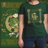 Anu - Celtic Earth Mother - jen delyth Tshirt - Forest Green Model