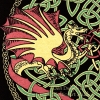Celtic Dragons by Jen Delyth Tshirt Detail