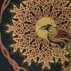 Solstice Celtic Raven Black Detail Tshirt by jen delyth