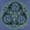 Triskelion - Celtic Triple Spiral Tshirt  - Slate Blue by Jen Delyth