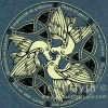 CELTIC DOVES - Peace on Earth in all the Celtic Languages around the triple entwined Doves Flowy Denim Tank