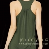 CELTIC WREN by Jen Delyth - Women's Flowy Tank GREEN BACK 