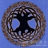 Celtic Tree of Life women's Tshirt by Jen Delyth Heather Royal Blue