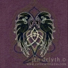 Ravens Heart - Celtic Morrigan Vintage purple Triblend Women's T by jen delyth