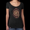 Solstice Raven women's vintage heather Tshirt by Jen Delyth - Black