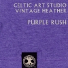 VINTAGE Heather Purple Rush swatch - Celtic Art Studio Hem Tag
