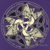 Celtic Doves - Peace on Earth - Tshirt - PURPLE - by jen delyth