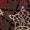 Celtic Earth Pentacle Knot - Jen Delyth Tshirt - Garnet Detail