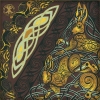 Wilde Hares CHOCOLATE Celtic Tshirt by Jen Delyth Detail