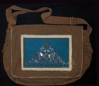 Stag - Cernunnos - Herne the Hunter artPATCH Canvas Field Bag By Jen Delyth