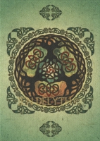 YULE TREE Celtic Holiday Card By Jen Delyth