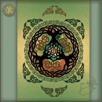 YULE TREE Celtic Holiday Card Pack By Jen Delyth