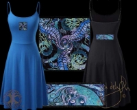 Celtic Selkie Seahorses Dress by Jen Delyth