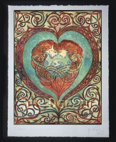 Lovers Celtic Art by Jen Delyth