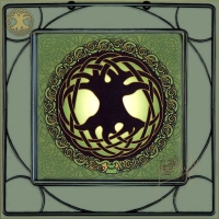 CELTIC TREE OF LIFE Iron Framed Tile by jen delyth