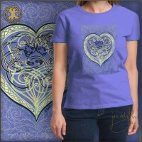 LOVERS Women's Scoop T Shirt Keltic Designs By Jen Delyth