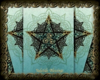 PENTACLE KNOT Greeting Card By Jen Delyth