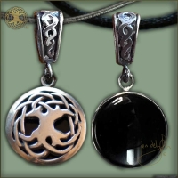 Celtic Tree of Life with Gemstone - Silver Celtic Pendant By Jen Delyth