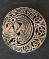 ARIANRHOD - MOONSPIRIT Bronze Celtic Brooch By Jen Delyth