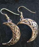 MOON  - Bronze Celtic Earrings 