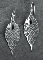 RAVENS - Sterling Silver Celtic Earrings