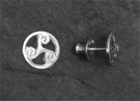 TRINITY - Sterling Silver Stud Celtic Earrings