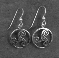 TRINITY - Sterling Silver Celtic Earrings