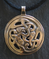 KATS - SIDHE - Large Bronze Celtic Pendant By Jen Delyth