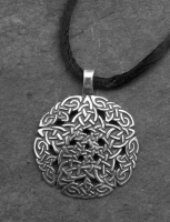 PENTACLE KNOT - Large Sterling Silver Celtic Pendant By Jen Delyth