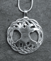TREE of LIFE - Large Sterling Silver Celtic Pendant By Jen Delyth