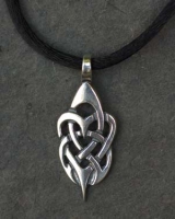 TRIBAL HEARTS - Small Sterling Silver Celtic Pendant By Jen Delyth