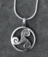 TRINITY - Large Sterling Silver Celtic Pendant By Jen Delyth