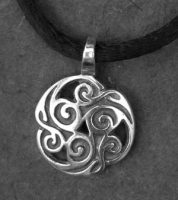 TRISKELION - Large Sterling Silver Celtic Pendant By Jen Delyth