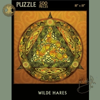 WILDE HARES  Celtic Jigsaw Puzzle