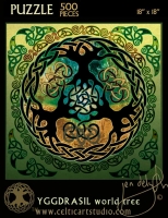 Yggdrasil World Tree  Celtic Jigsaw Puzzle