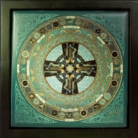 DANU FOLK celtic mandala seasonal calendar Keepsake Box by jen delyth