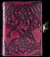 Tree of Life Purple Leather Journal The Pretty Hot Mess