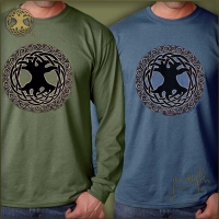 TREE of LIFE Long Sleeved T Shirt Keltic Designs By Jen Delyth